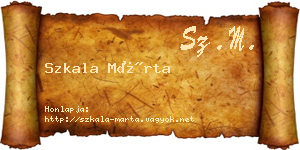 Szkala Márta névjegykártya